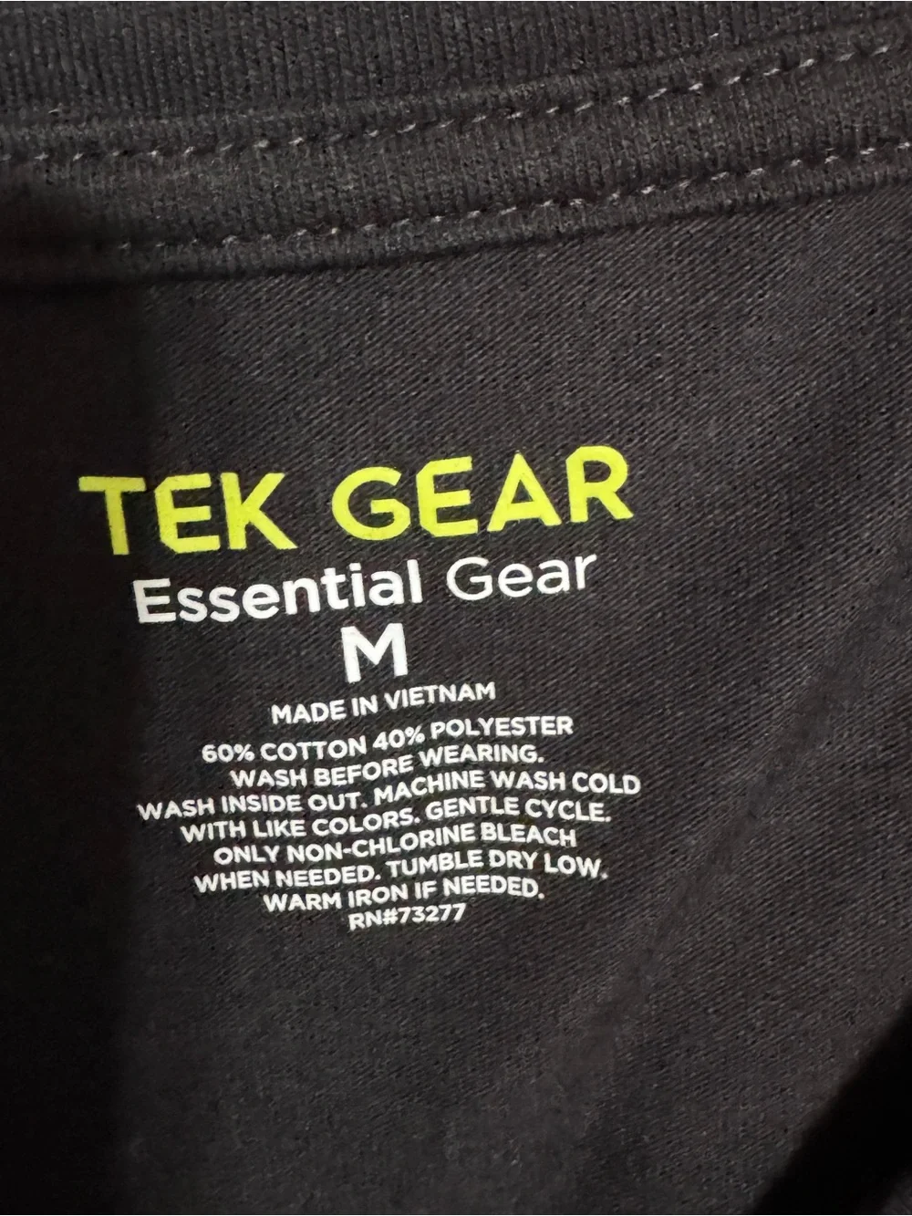 tek gear Black Short Sleeve Crewneck Tee